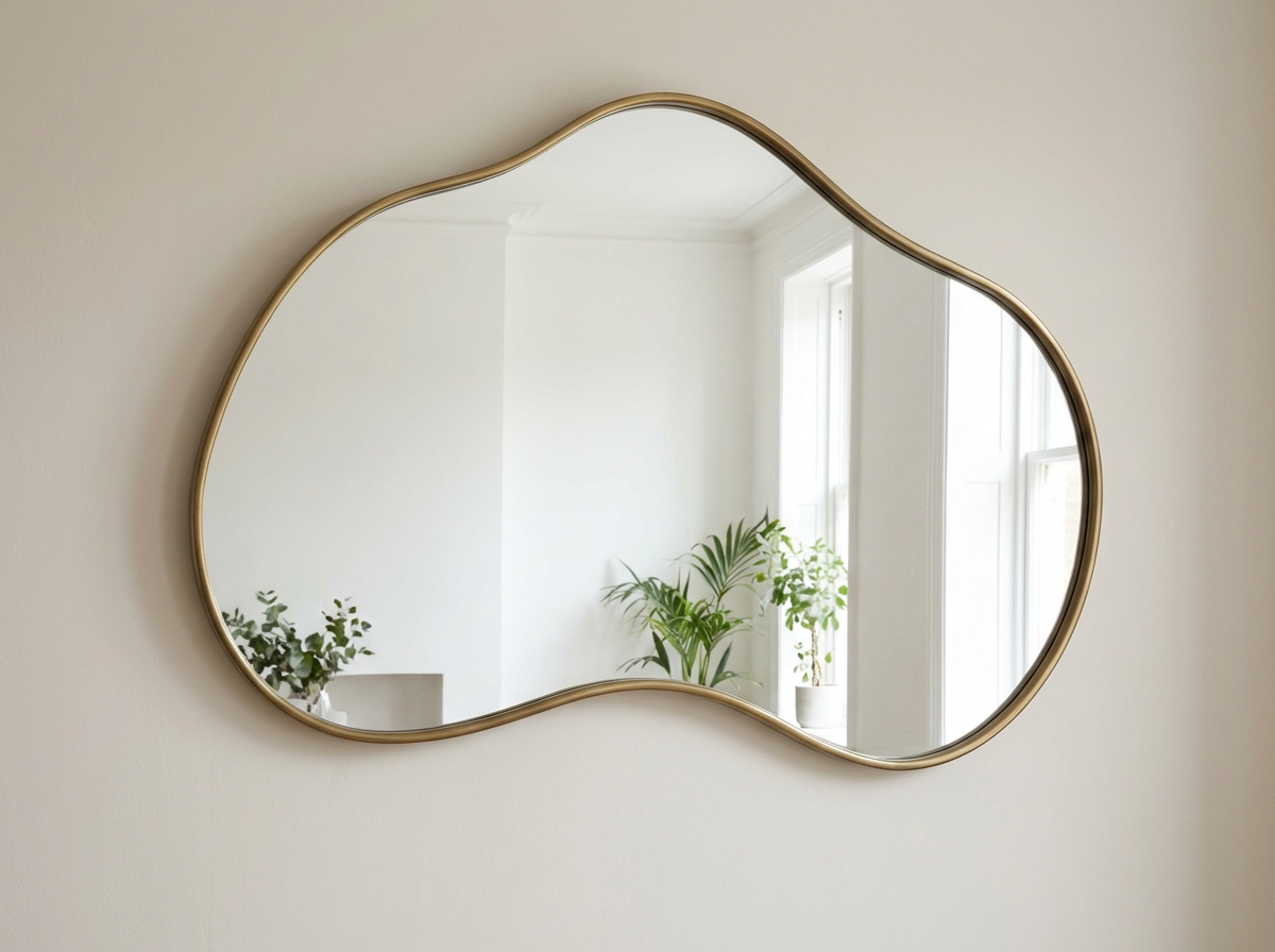 Modern Sculptural Mirror